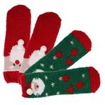 OHPHCALL 2 Çift Noel Çorap Bayan Kışlık Çoraplar Noel Sıcak Tutan Çoraplar Güzel Çoraplar Peluş Terlik Çorap Uyku Çorapları Komik Bulanık Havlu Kumaş Çocuk Kadın Çorapları Sonbahar Mevsimi