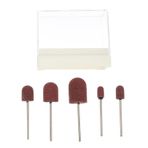 OHPHCALL Takım Elbise 1 Takım Tırnak Kapağı Manikür Pedikür Matkap Ucu Akrilik Tırnak Matkap Nail Art Matkap Ucu Aracı Tırnak Zımpara Kapakları Tırnak Biti Döndürmek Parlatıcı Ayak Beyaz