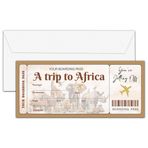 OICPYD Africa Boarding Pass Hediye Bileti, Fil Sürpriz Gezisi Fikirleri Gösteriyor, Doğum Günü Noel Yıldönümü Sevgililer Günü Hediyeleri, Sahte Uçak Biletleri, 1 Adet (A06)