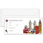OICPYD London Boarding Pass Hediye Bileti, İngiltere Sürpriz Gezisi Fikirleri Gösteriyor, Doğum Günü Noel Yıldönümü Sevgililer Günü Hediyeleri, Sahte Uçak Biletleri, 1 Adet (A13)