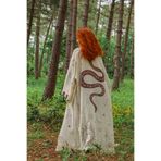Oiki Bohem Kimono Astroloji Sembollü Yılan Desenli Bol ve Rahat Oversize Yazlık Plaj ve Günlük Kullan