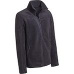 Oil Company Unisex Mikrofiber Kumaş Rüzgar Geçirmez Nem Emici Yumuşak Cepli Fermuarlı Termal Polar Mont - XL - Siyah