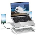 OImaster Dizüstü Bilgisayar Standı, Çok Açılı Ayarlanabilir Taşınabilir Katlanabilir Dizüstü Bilgisayar Standı, Isı Havalandırmalı, Ergonomik Dizüstü Bilgisayar Standı Yükselticisi, MacBook, Yüzey