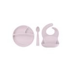 Oioi 3 Parça Beslenme Seti Misty Lilac(Basics Önlükle)