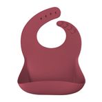 Oioi Basic Silikon Velvet Rose Mama Önlüğü