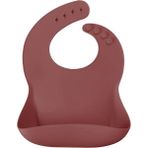 OiOi BASICS %100 Premium Silikon Mama Önlüğü – Yumuşak, Leke Tutmaz, Türkiye Üretimi, Velvet Rose, 6 Ay+ Bebekler İçin - 0 - 1 Yaş - Bordo