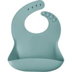 OiOi BASICS Aqua Green Renkli Mama Önlüğü Yumuşak Silikon 0-1 Yaş Türkiye Üretimi - 0 - 1 Yaş - Mavi