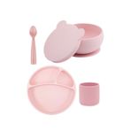 Oioi BLW 4'lü Pinky Pink Beslenme Set