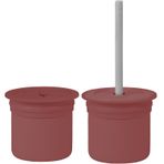 Oioi Ham Hüp Silikon Velvet Rose - Powder Grey Pipetli Bardak