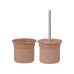 Oioi Ham Hüp Woody Brown / Powder Grey Pipetli Bardak Seti