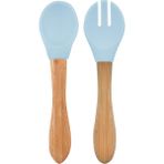 OiOi Mama Kaşığı + Çatal Mineral Blue (5 Adet)