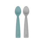 OİOİ Mama kaşığı Nam Nam 2'li - Aqua Green-Gray