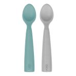 Oioi Nam Nam 2'li Aqua Green Powder Grey Silikon Kaşık