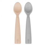 Oioi Nam Nam 2'li Bubble Beige Powder Grey Silikon Kaşık