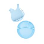 OiOi Porsiyon Mineral Blue & Mama Önlüğü Seti