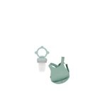 OiOi Püre River Green Powder Grey Mama Önlüğü Seti