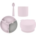OiOi Puzzle 4 Parça Beslenme Seti Misty Lilac