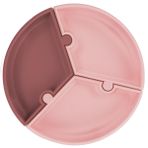 Oioi Puzzle Pinky Pink Powder Grey Mama Tabağı
