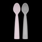 Oioi Silikon Mama Kaşığı Nam Nam 2 Li - Misty Lilac / Powder Grey