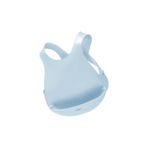 OiOi Silikon Mama Önlüğü, Mineral Blue, 6 Ay - 4 Yaş, Ayarlanabilir Kemerleri, Su Geçirmez