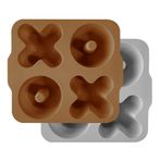 Oioi Woody Brown/Powder Grey Xoxo 2'li Muffin Kalıp