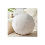 oiphome Top yastık kar beyazı peluş kırlet 30x30 fermuarlı harika doku hassas