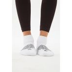 Oishii Patik Spor Havlu Çorap Siyah Desen Beyaz - Beyaz - Siyah - 39 - 42