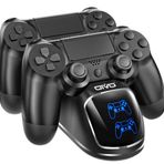OIVO PS4 Controller şarj istasyonu, Playstation 4 Controller şarj istasyonu, 1,8 saat şarj çipli, PS4 şarj istasyonu, Sony Playstation 4/PS4/Pro/PS4 Slim Controller için şarj istasyonu