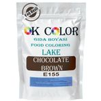 OK Color Lake Chocolate Brown E155 Kahverengi Yağ Bazlı Toz Gıda Boyası 1 kg