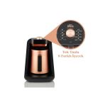 Ok0020 Okka Rich Spin Pro Çelik Cezveli Közde Sütlü Türk Kahve Makinesi - Bakır 5 Fincan