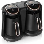 OK006 Okka Minio Duo Türk Kahvesi Makinesi, 8 Fincan Kapasite, Taşma Önleyici, 800-960W, Bakır