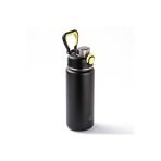 OKADI ÇIKARILABİLİR PİPETLİ SİYAH PASLANMAZ ÇELİK TERMOS 750ML