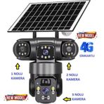 Okam O-kam 6060 4g 6mp Dual Lens - Solar Panel - Sim Kart Destekli - Ptz Kamera