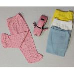 Okan Bebe Bebek Patikli Tek Alt Pantolon Pembe Desenli - 0 - 3 Ay - Bebe Pembe