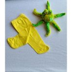 Okan Bebe Bebek Patikli Tek Alt Pantolon Sarı - 0 - 3 Ay