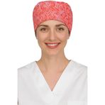 Okanmed Bordo Desenli Doktor Hemşire Aşçı Cerrahi Bone Hastane Bone Bandana M392