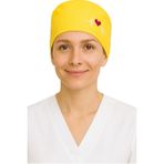Okanmed Kalp Atışlı Sarı Doktor Hemşire Aşçı Cerrahi Bone Hastane Bone Bandana M407