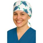 Okanmed Kaplumbağa Desenli Doktor Hemşire Aşçı Cerrahi Bone Hastane Bone Bandana M414