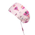 Okanmed Pembe Desenli Doktor Hemşire Aşçı Cerrahi Bone Hastane Bone Bandana M401