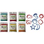 Okapi Doğal Oyun Hamuru Eğitici Oyuncak ve Başlangıç Seti Paket (6X130 Gram) - Kırmızı