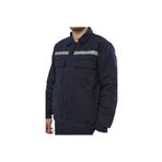Okapi Kışlık Lacivert Iş Takımı 7x7 Gabardin (Mont+Pantolon) Reflektörlü %100 Pamuk
