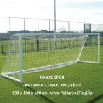 Okare Spor Halı Saha Futbol Kale Filesi 2X4x1m- 4Mm Polipren İp