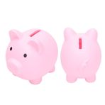 OKAT Piggy Bank, Giriş Kumbarası Büyük Yeterli Çocuk Kumbarası Kız Çocuk için (pembe)