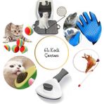 Okavango 6'lı Kedi Çantası,avokado Kedi Nanesi, Otomatik Temizlenen Kedi Tarağı, Kedi Tüy Toplama Eldiveni, Kedi Matı - Gri