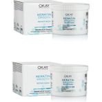 Okay Keratin Smooth 500 ml 2'li Maske 500 ml Onarıcı Saç Maskesi Kavanozda Yıpranmış Saçlar İçin Bakım Yapıcı - 3