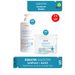 OKAYPROFESSIONNEL Keratin Smooth Şampuan 500 Ml + Maske 500 Ml