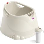 OKBaby Bebek Banyo Seti Opla Küvet & Splash Bebek Duşu Kırık Beyaz