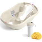 Okbaby Onda Evol Kırık Beyaz 3 Parça Bebek Banyo Seti