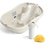 Okbaby Onda Kırık Beyaz 3 Parça Bebek Banyo Seti