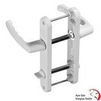 Okçu Kardeşler Beyaz 1 Takım Pvc Pimapen Alüminyum Kapı Wc Banyo Kolu